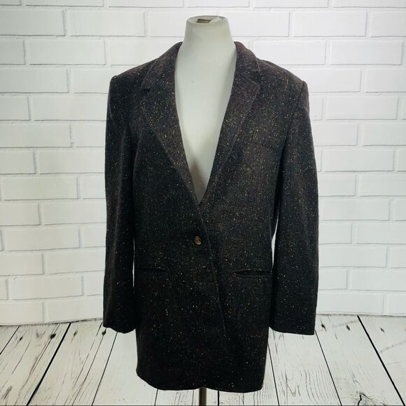 Vintage Midshipman Haberdashery for Women Brown Wool Blazer - Large - Picture 1 of 10